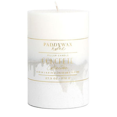 Paddywax -  4x6.5 Ombre Concrete Pillar Candle