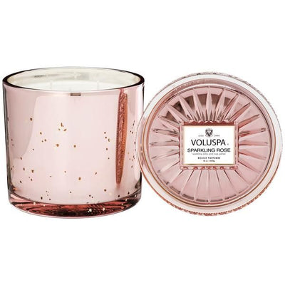 Voluspa - Sparkling Rose 3 Wick Grande Candle