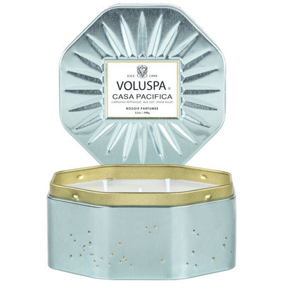 Voluspa - Casa Pacifica Octagon Tin Candle