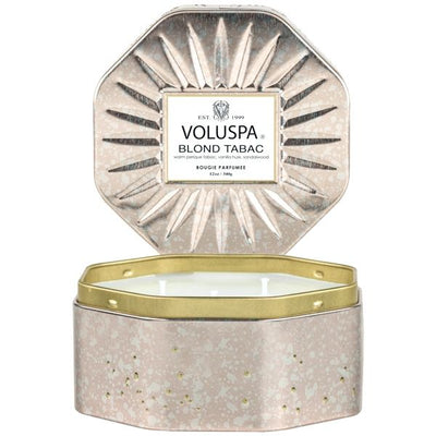 Voluspa - Blond Tabac Octagon Tin Candle