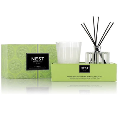 Nest - Bamboo Petite Candle & Diffuser Set