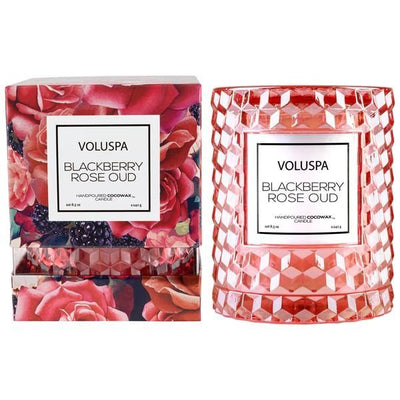 Voluspa - Blackberry Rose Oud Icon Cloche Cover Candle