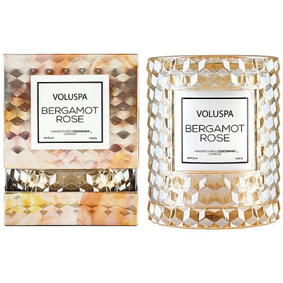 Voluspa - Bergamot Rose Icon Cloche Cover Candle