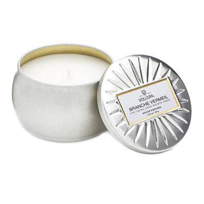 Voluspa - Branch Vermeil Travel Tin Candle