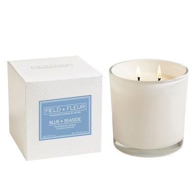 Field + Fleur - Blue Seaside 2 Wick Candle