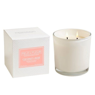 Field + Fleur - Coconut Rosé 2 Wick Candle