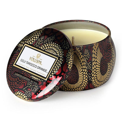 Voluspa - Goji & Tarocco Orange Travel Tin Candle