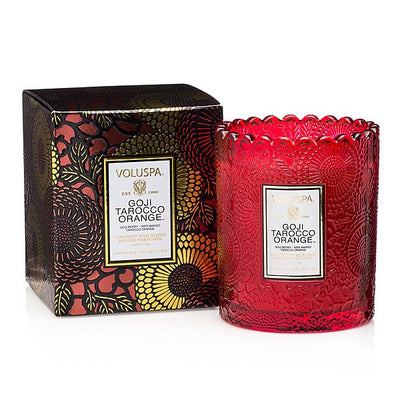 Voluspa - Goji & Tarocco Orange Boxed Scallop Candle