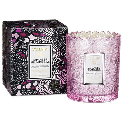 Voluspa - Japanese Plum Bloom Boxed Scallop Candle