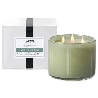 LAFCO - Living Room (Fresh Cut Gardenia) 3 Wick Candle