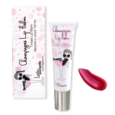 Lucie + Pompette - Soiree (Warm Red) Champagne Lip Balm 