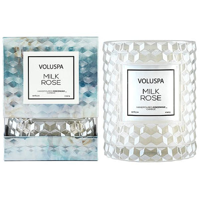 Voluspa - Milk Rose Icon Cloche Cover Candle