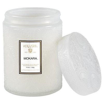 Voluspa - Mokara Embossed Small Glass Candle