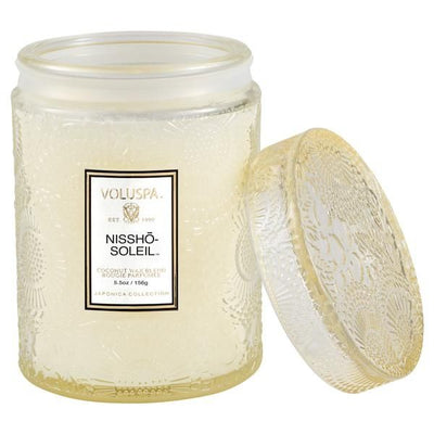 Voluspa - Nissho Soleil Embossed Small Glass Candle