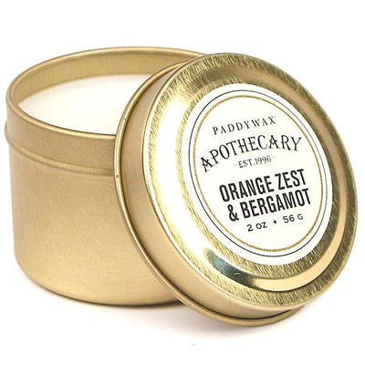 Paddywax - Orange Zest & Bergamot Travel Tin Candle