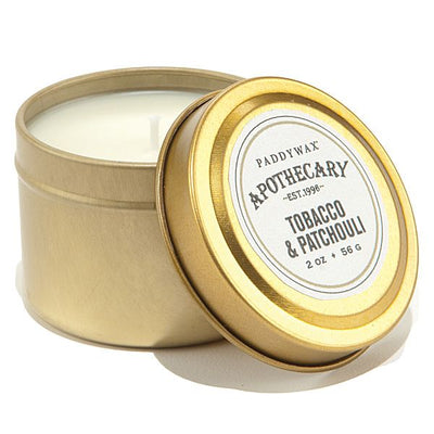 Paddywax - Tobacco & Patchouli Travel Tin Candle