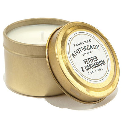 Paddywax - Vetiver & Cardamom Travel Tin Candle