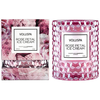 Voluspa - Rose Petal Ice Cream Icon Cloche Cover Candle