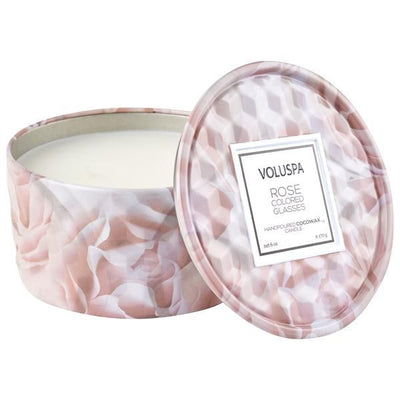 Voluspa - Rose Colored Glasses 2 Wick Mini Tin Candle