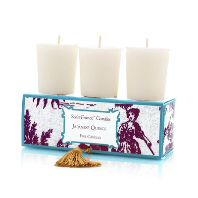 Seda France - Japanese Quince 3 Votive Candle Set