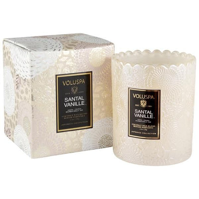 Voluspa - Santal Vanille Boxed Scallop Candle