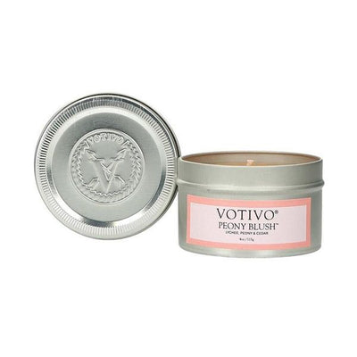 Votivo - Peony Blush Travel Tin Candle