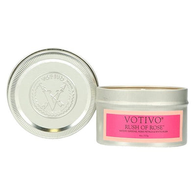 Votivo - Rush of Rose Travel Tin Candle