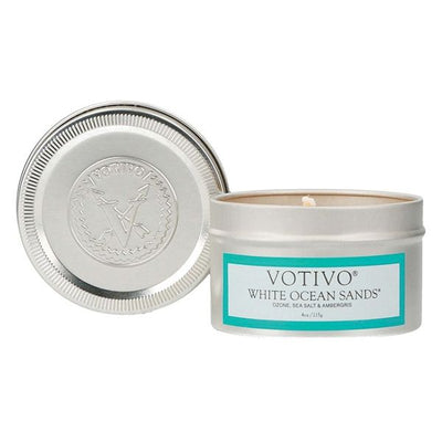 Votivo - White Ocean Sands Travel Tin Candle