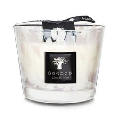 Baobab Collection - White Pearls Max10 Candle