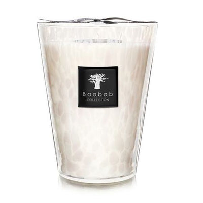 Baobab Collection - White Pearls Max24 Candle