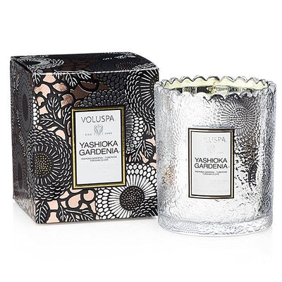 Voluspa - Yashioka Gardenia Boxed Scallop Candle